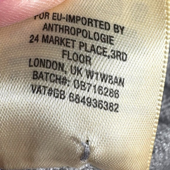 Anthropologie Moth Saskia Rolled Neck Tunic Sweater, Light Grey, Size Large - Picture 9 of 14